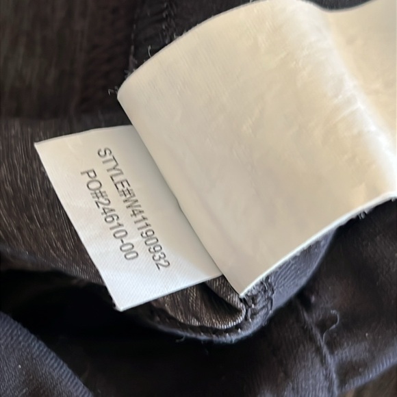 Prana Women's XS Summit Capri Crop Pants Charcoal Gray Space Dye Shirred Pockets - Picture 8 of 16